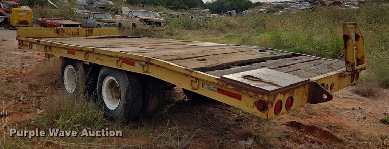 image for item EU3858 Shop built tilt deck equipment trailer