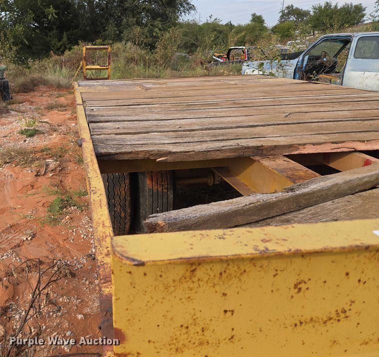 image for item EU3858 Shop built tilt deck equipment trailer