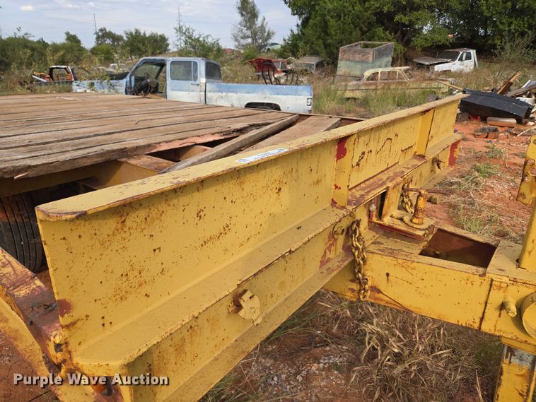 image for item EU3858 Shop built tilt deck equipment trailer