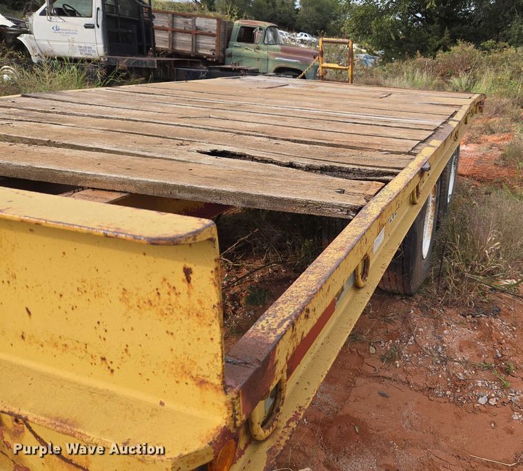 image for item EU3858 Shop built tilt deck equipment trailer