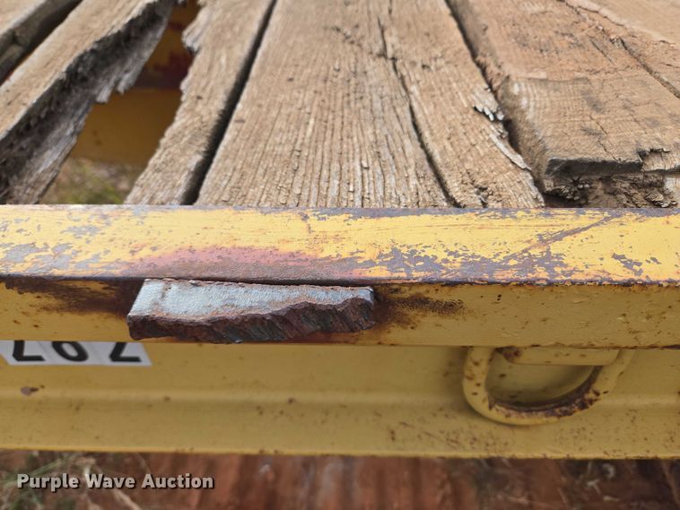 image for item EU3858 Shop built tilt deck equipment trailer