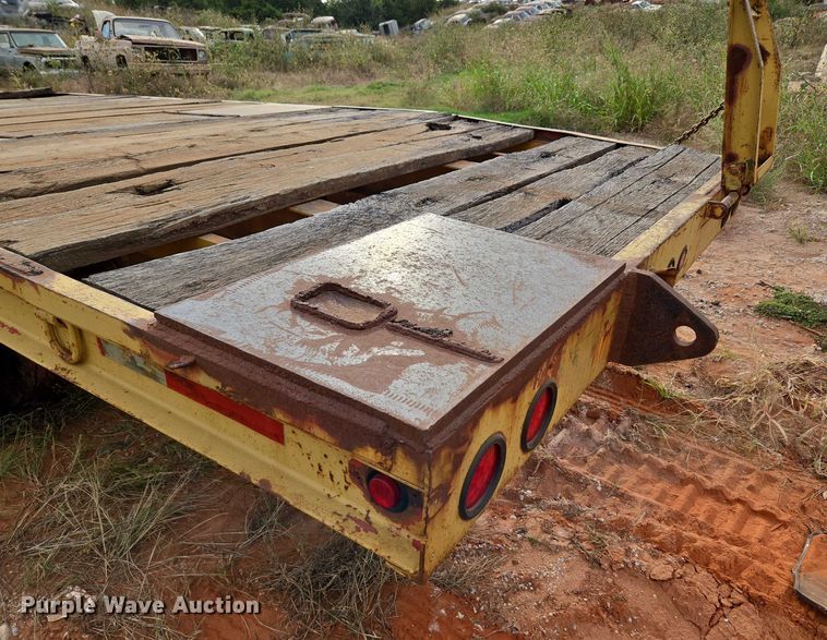 image for item EU3858 Shop built tilt deck equipment trailer