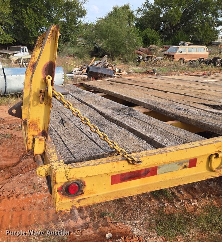 image for item EU3858 Shop built tilt deck equipment trailer