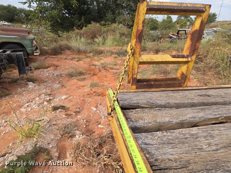 image for item EU3858 Shop built tilt deck equipment trailer