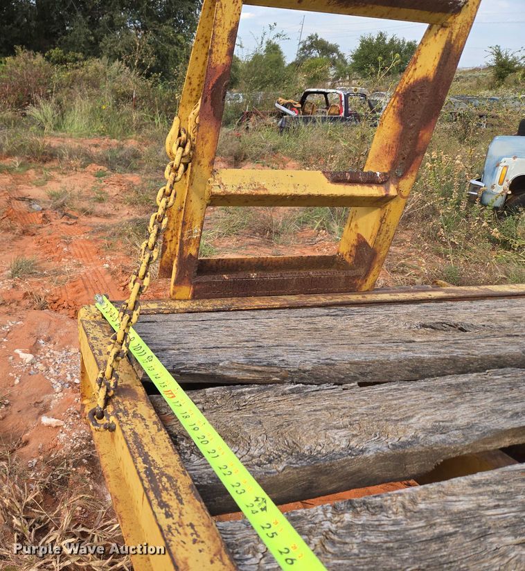 image for item EU3858 Shop built tilt deck equipment trailer