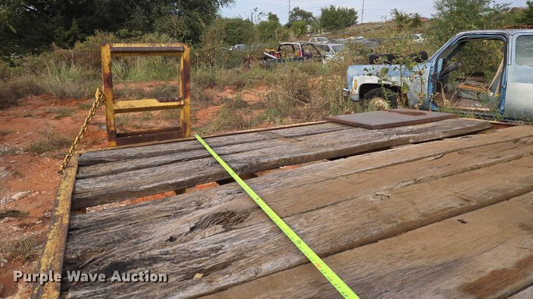 image for item EU3858 Shop built tilt deck equipment trailer