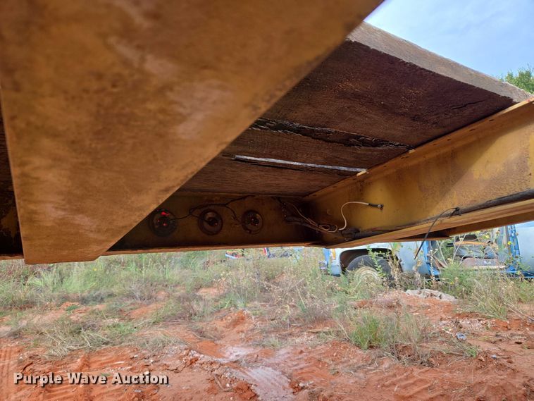 image for item EU3858 Shop built tilt deck equipment trailer