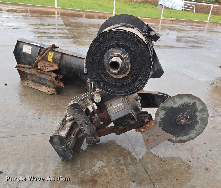 image for item EU3902 2019 Ditch Witch skid steer silt fence plow