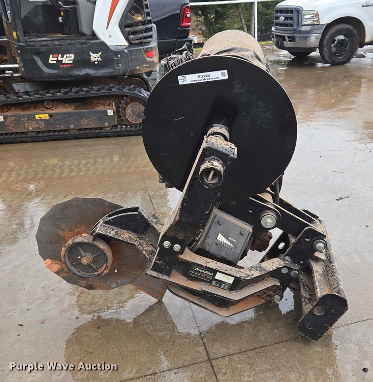 image for item EU3902 2019 Ditch Witch skid steer silt fence plow