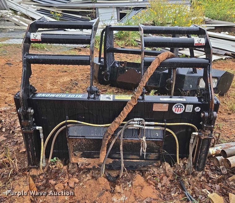 image for item EU3904 Blue Diamond Attachments 10711025 compact utility loader claw grapple