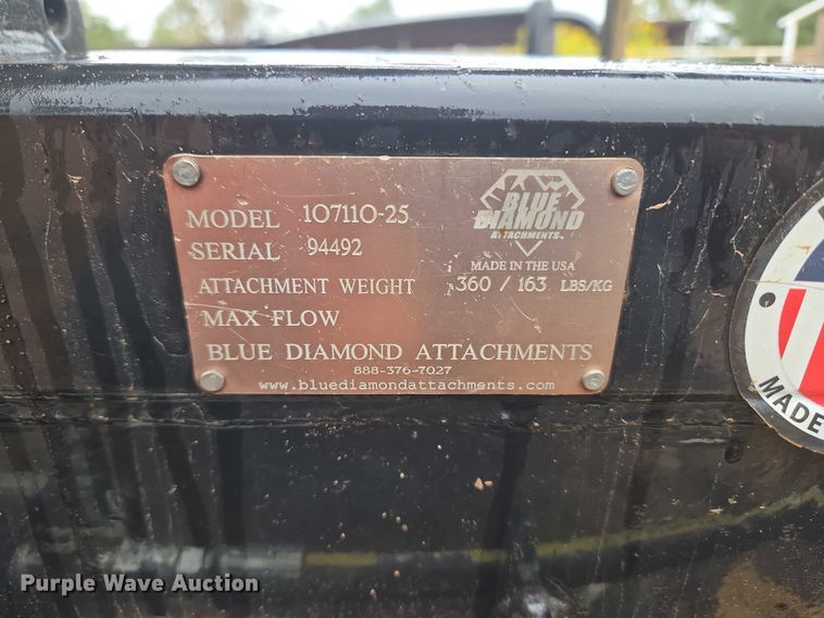 image for item EU3904 Blue Diamond Attachments 10711025 compact utility loader claw grapple