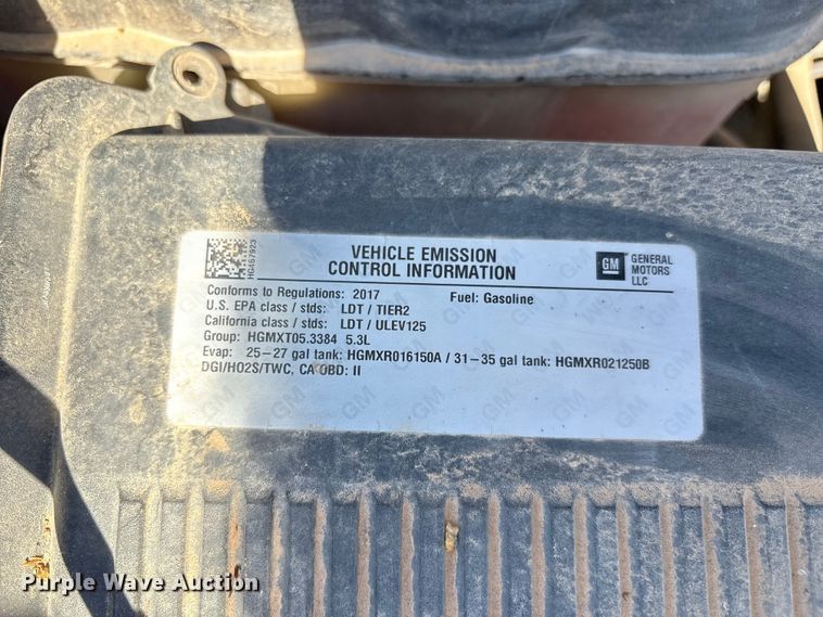 image for item EU4698 2017 Chevrolet Silverado 1500 Crew Cab pickup truck