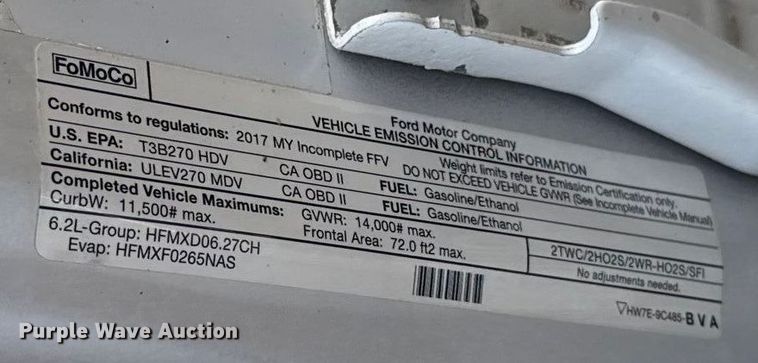 image for item EU5061 2017 Ford F350 Super Duty XL flatbed pickup truck