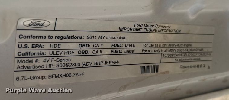 image for item EU6085 2011 Ford F350 Super Duty bucket truck