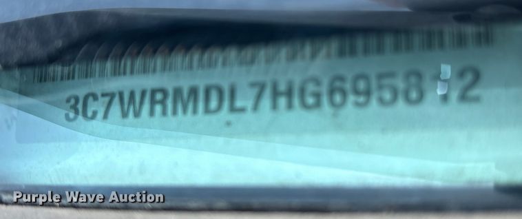 image for item EU7047 2017 RAM 5500 box truck