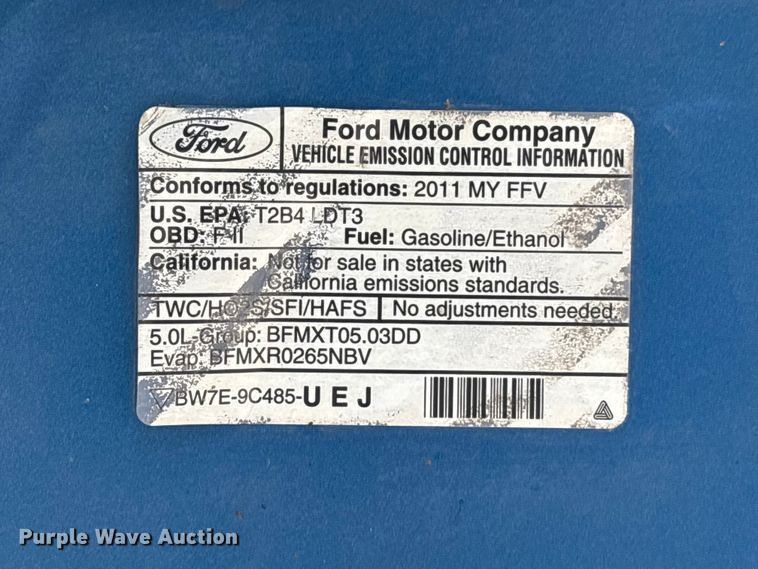 image for item EU7051 2011 Ford F150 SuperCrew pickup truck