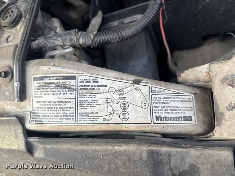 image for item EV1990 1999 Ford F550 Super Duty Crew Cab flatbed truck