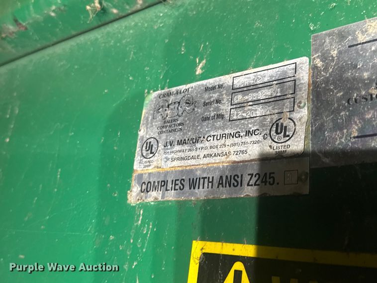 image for item EV1994 Cram-A-Lot CCR-02- roll-off trash compactor