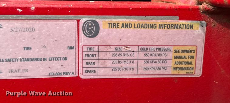 image for item EV1995 2020 DooLittle 8220 HD Pro Series equipment trailer