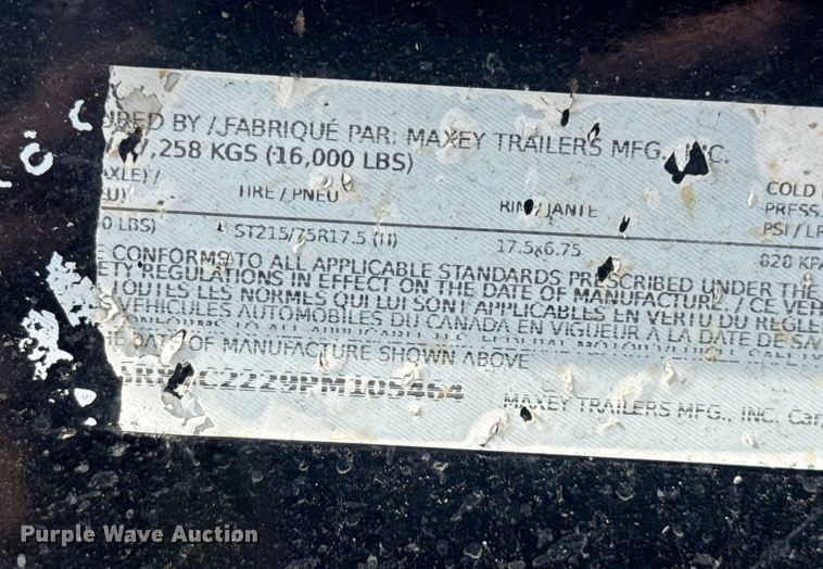 image for item EV1997 2023 Maxx-D tilt deck utility trailer