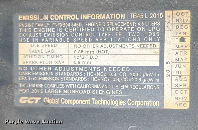 image for item EV5357 2014 Nissan PF80YLP forklift