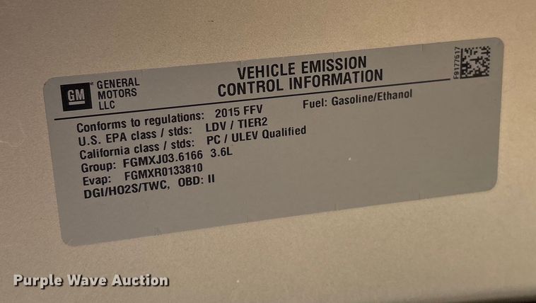 image for item IE9233 2015 Chevrolet Impala 