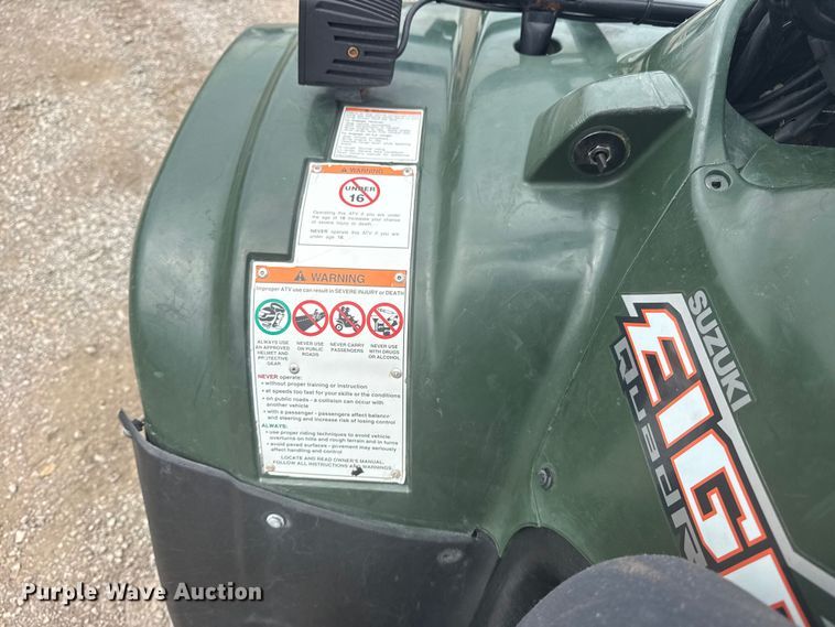 image for item NU9658 2005 Suzuki Eiger QuadRunner ATV