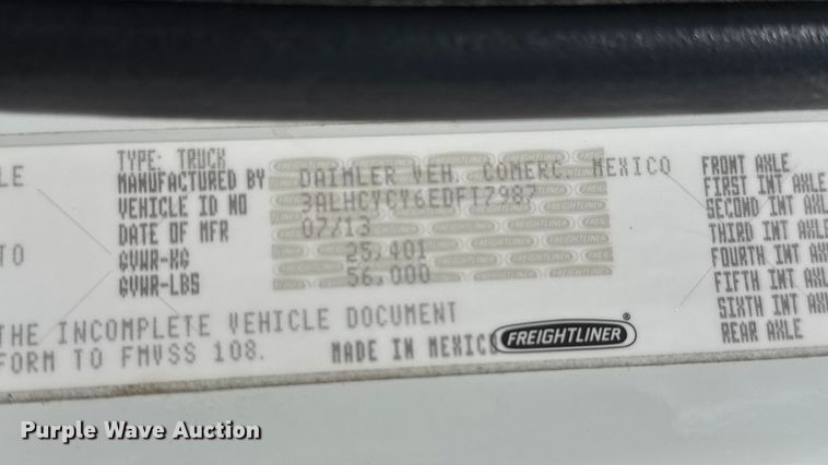 image for item NU9694 2014 Freightliner Business class M2  bucket truck