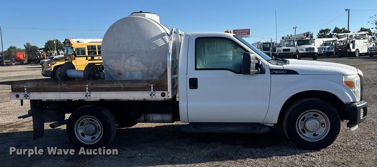 image for item NU9702 2011 Ford F350 Super Duty XL flatbed pickup truck