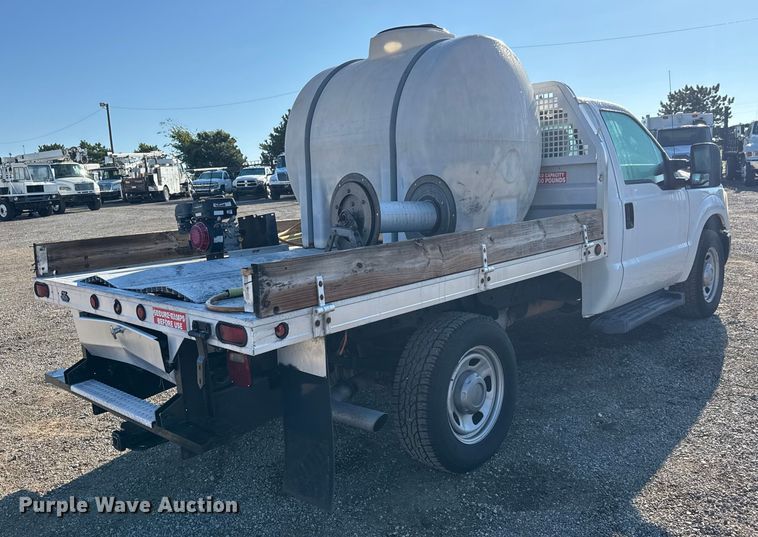 image for item NU9702 2011 Ford F350 Super Duty XL flatbed pickup truck