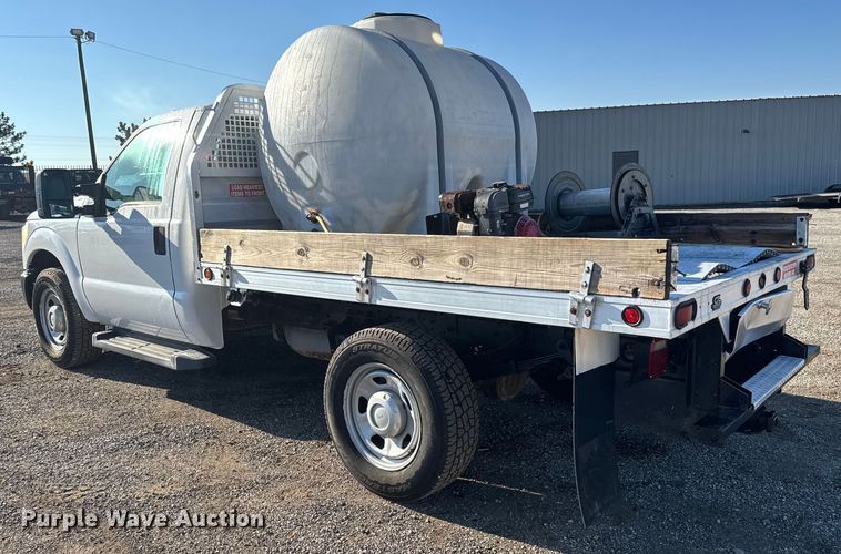 image for item NU9702 2011 Ford F350 Super Duty XL flatbed pickup truck