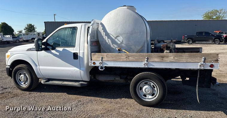 image for item NU9702 2011 Ford F350 Super Duty XL flatbed pickup truck