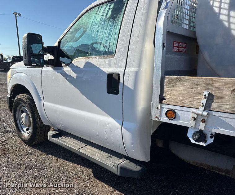 image for item NU9702 2011 Ford F350 Super Duty XL flatbed pickup truck