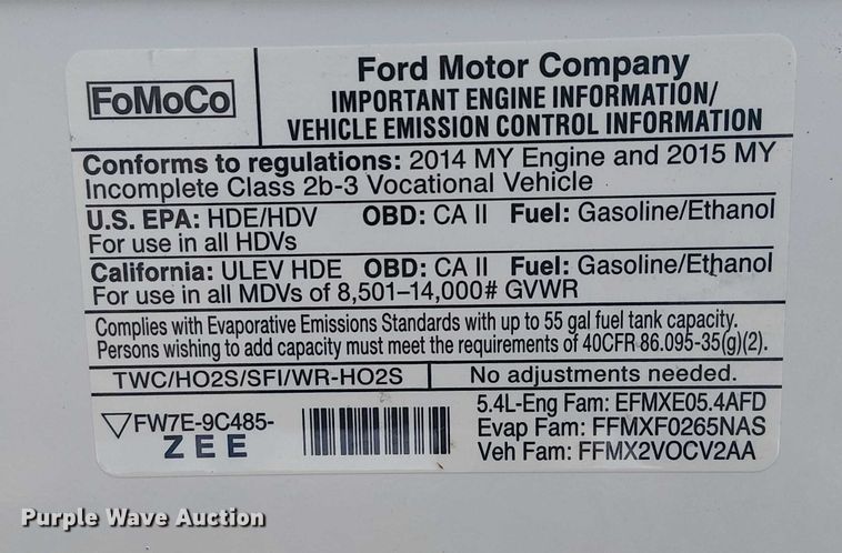 image for item NU9714 2015 Ford E350 Super Duty shuttle bus