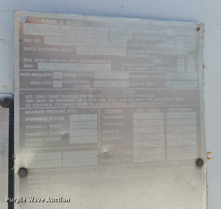 image for item DE2194 2006 GMC C7500 forestry bucket truck