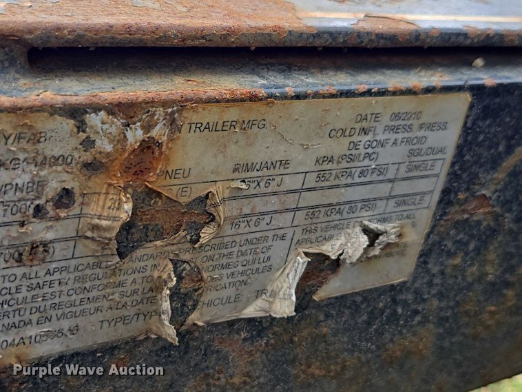 image for item DE2201 2010 Titan tilt deck equipment trailer