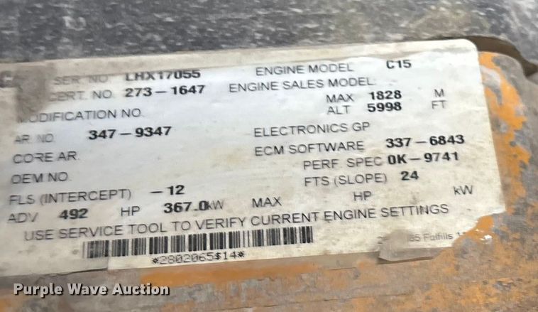 image for item DH8733 2008 Caterpillar 770 haul truck