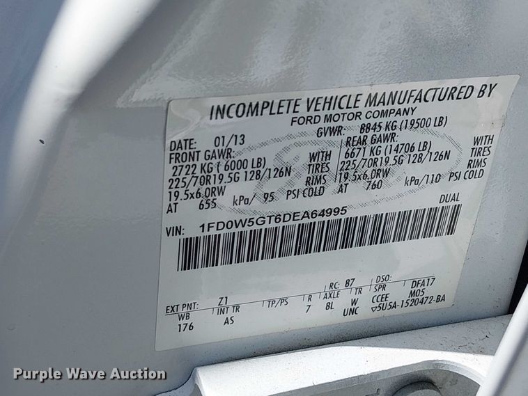 image for item DJ7863 2013 Ford F550 Super Duty utility / service truck