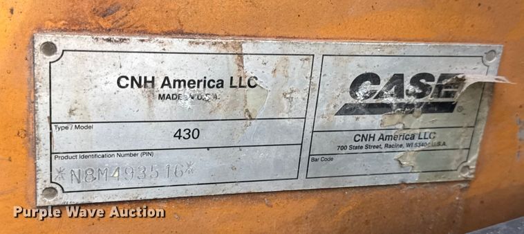 image for item DO2397 2008 Case 430 skid steer loader