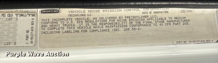 image for item DU1374 2005 Freightliner FL70 bucket truck