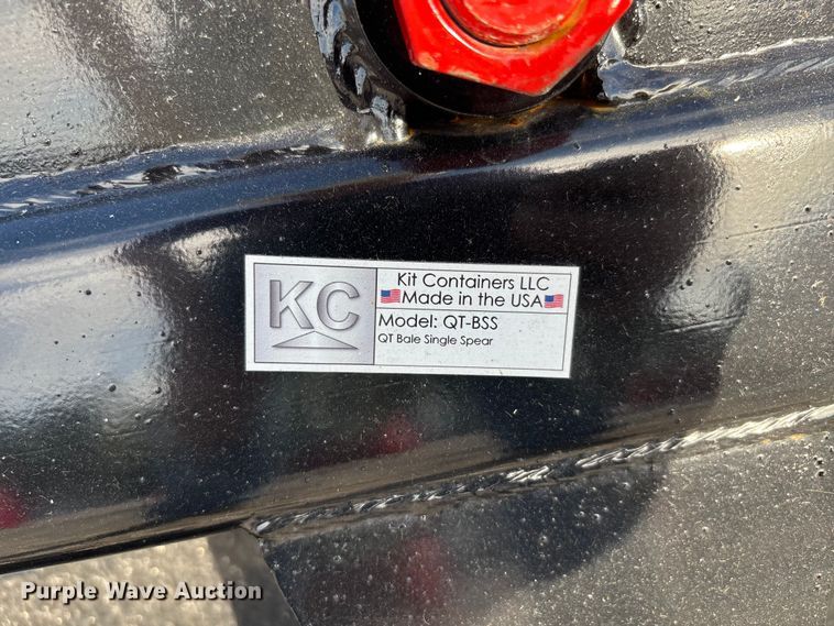 image for item DU1383 Kit Containers LLC QT-BSS skid steer bale spear