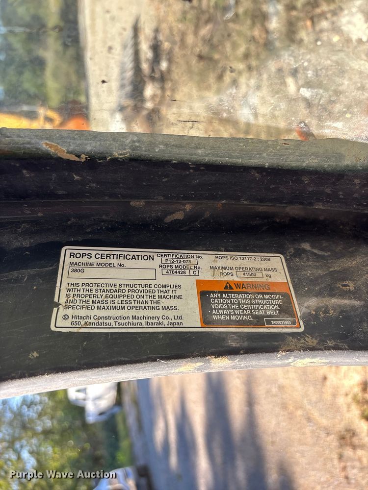 image for item DU1407 2015 John Deere 380G LC excavator