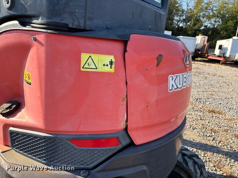 image for item DU1421 2015 Kubota U35-4 mini excavator