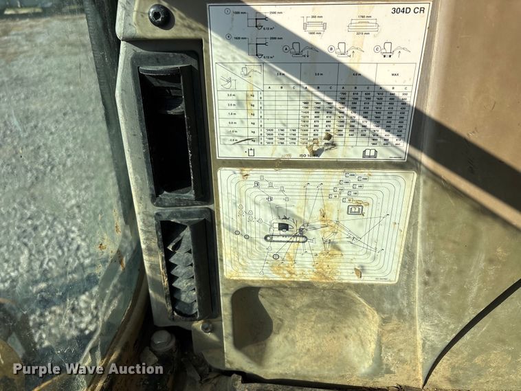 image for item DU1422 2011 Caterpillar 304D CR mini excavator