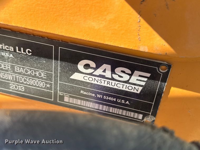 image for item DU3504 2013 Case 580 Super N WT backhoe