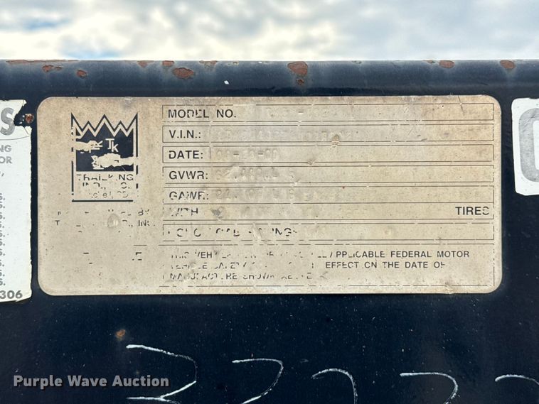 image for item DU3536 2009 Trail King TK50-432 equipment trailer