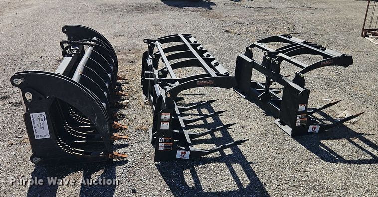 image for item DU3575 (3) skid steer grapple buckets