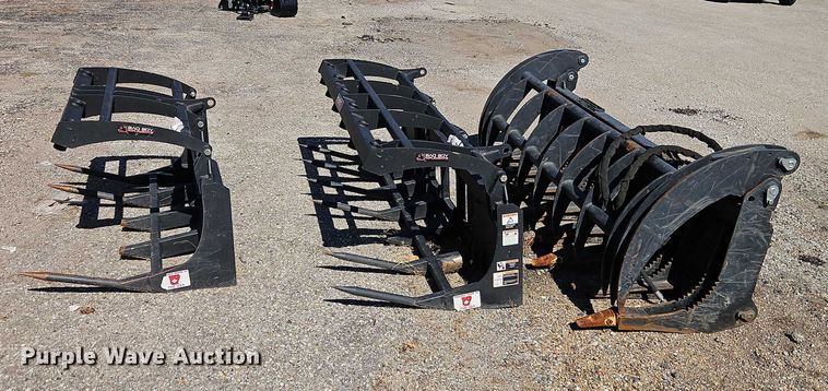 image for item DU3575 (3) skid steer grapple buckets