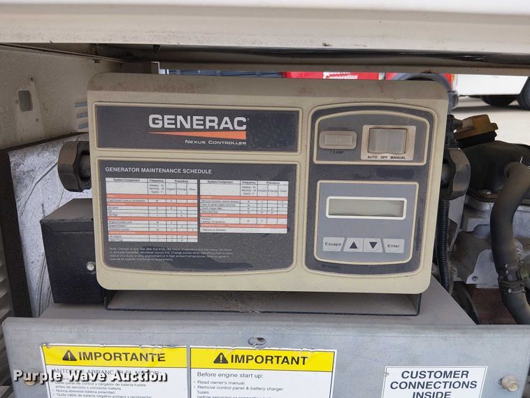 image for item DU3587 2010 Generac QT03016ANSX generator