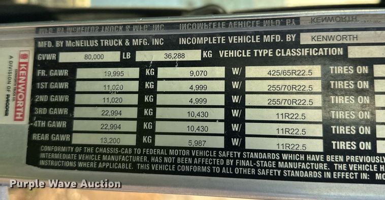 image for item DW4258 2005 Kenworth W900 ready mix truck